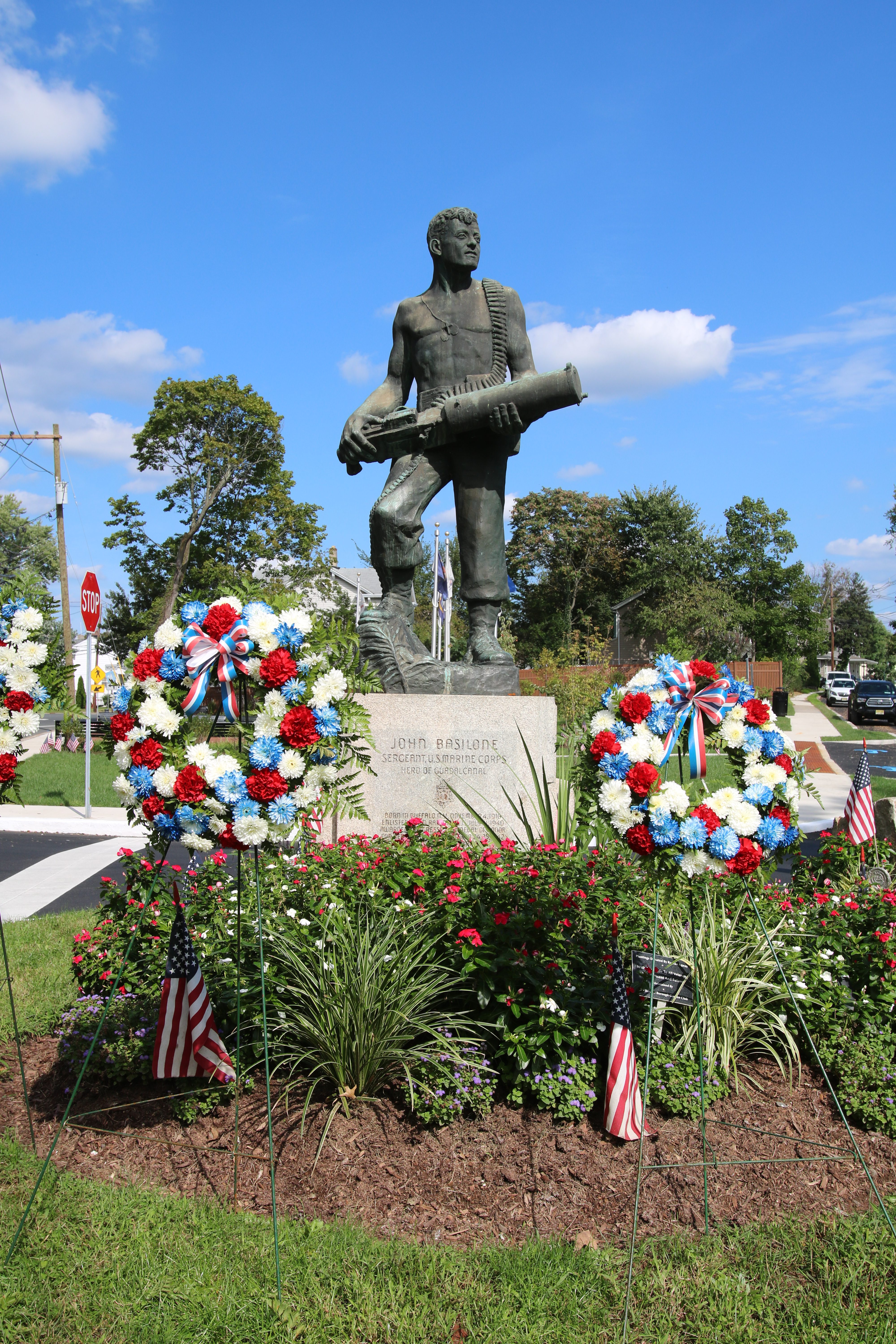 John Basilone Memorial Statue in Raritan, NJ