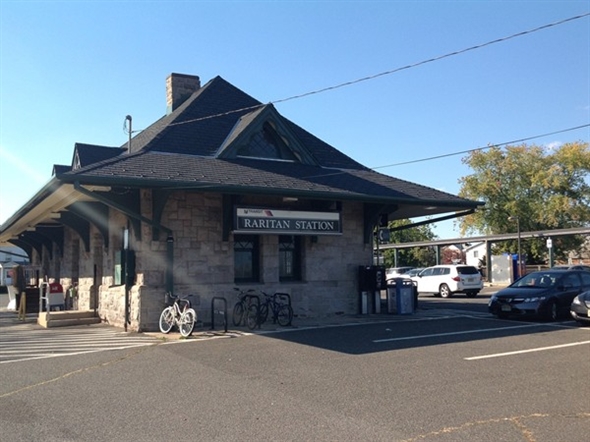 Raritan Train Station Near Our Furnished Apartment Rentals